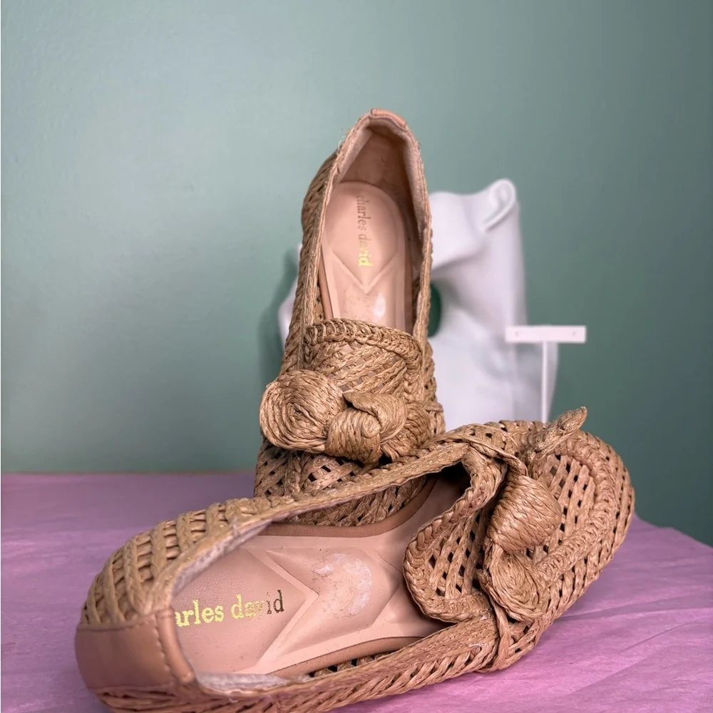 Charles David Women's Woven Espadrilles in Tan - Picture 1 of 8